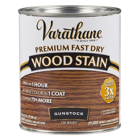 Rust-Oleum 1 Qt Gunstock Varathane Premium Fast Dry Wood Stain 262007